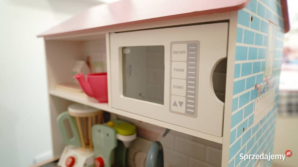 Drewniany domek do zabawy kuchnia 2w1 idealny Otwock