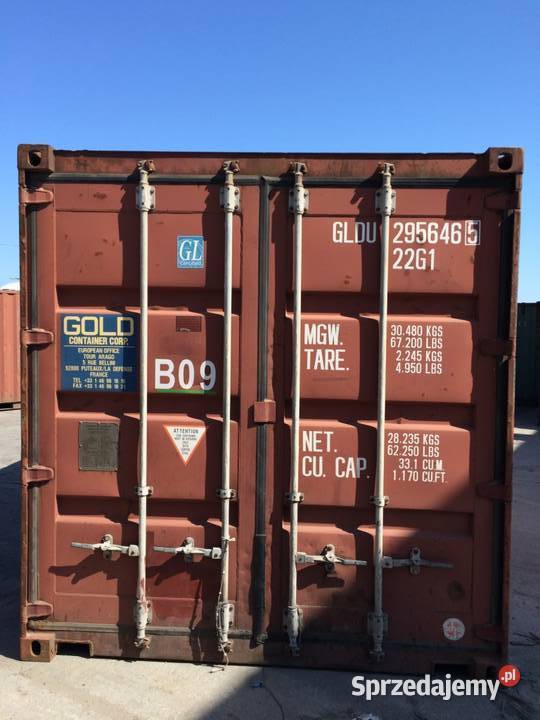 Kontenery morskie 20DV12 metrowe Warszawa