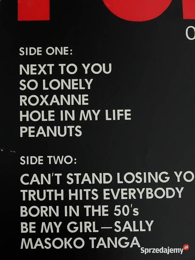 The Police Outlandos dAmour winyl LP 1979 AM Biłgoraj