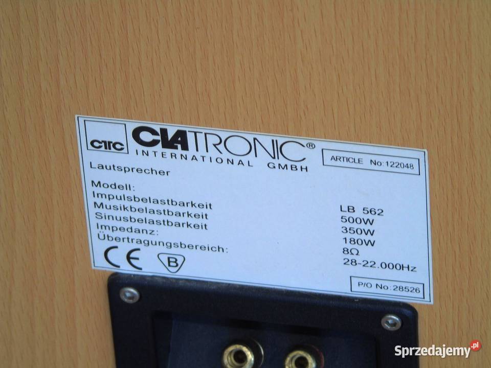 Mocne kolumny Clatronic 2x 500 wat DOSTAWA Jasło sprzedam