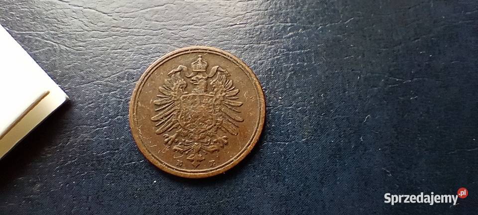 Stare monety 1 fenig 1889 E Niemcy Lesko