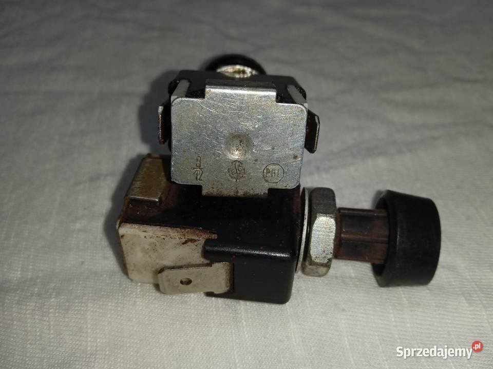 Włącznik świateł z czasów PRLu orginał PAL Pruszcz Gdański