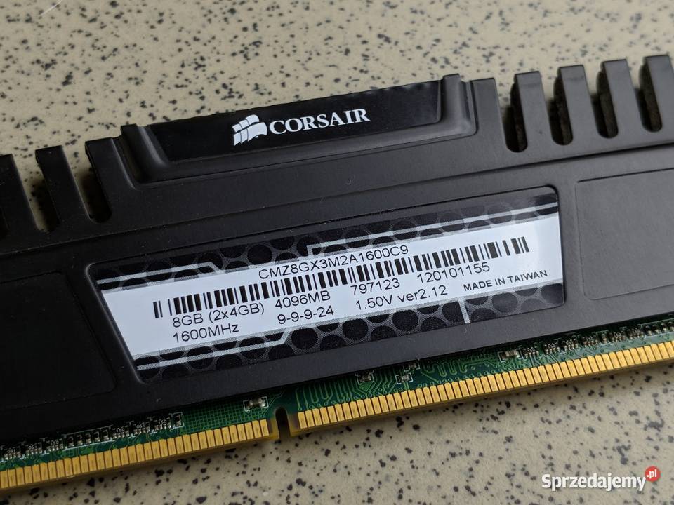 Corsair Vengeance DDR3 12GB 3x4GB 1600MHz CL9 opolskie Opole