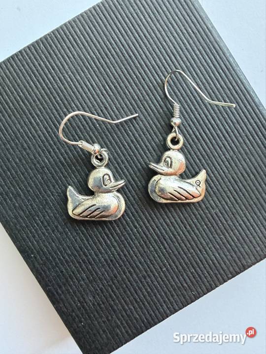 Kolczyki z metalu kaczuszki Łomża