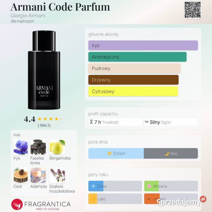 Armani Code Parfum 10ml Dąbrowa Górnicza sprzedam