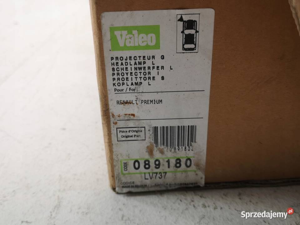 LAMPA LEWY PRZÓD RENAULT PREMIUM 1996 VALEO Lampy przeciwmgielne lubelskie
