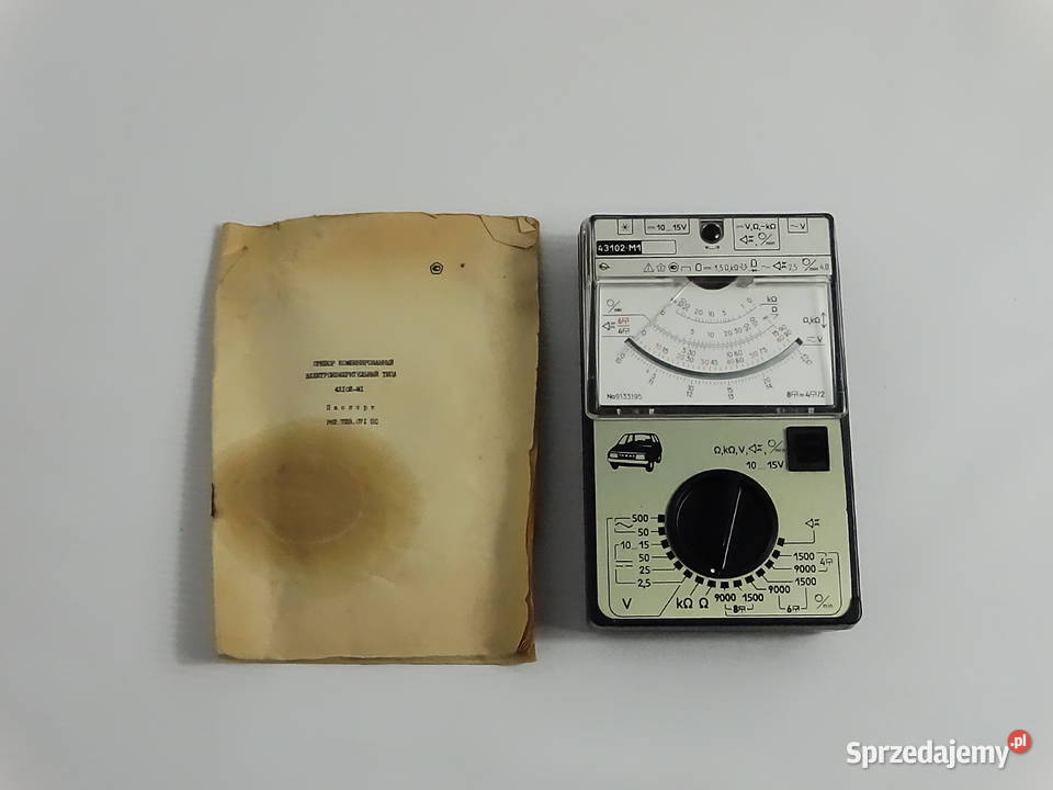 Kultowy Radziecki Multimetr Samochodowy 43102M1 lubelskie Biłgoraj