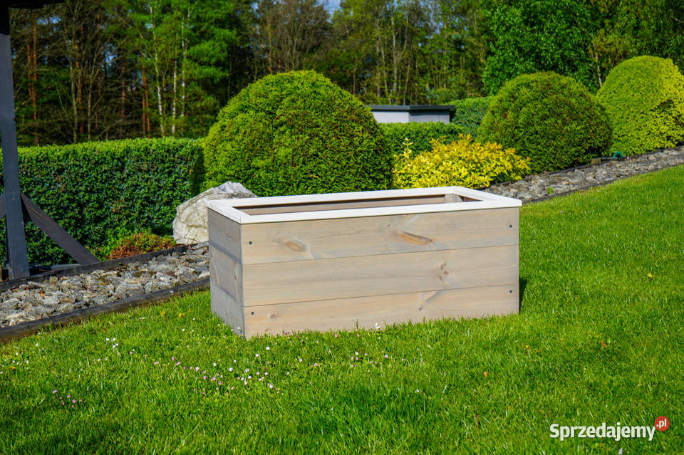 Drewniana donica ogrodowa Trzemeśnia sprzedam