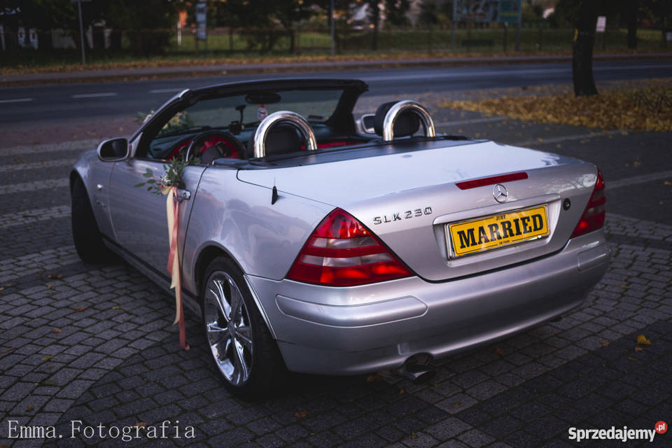 Auto do ślubu Mercedes SLK r170 wynajem Konin