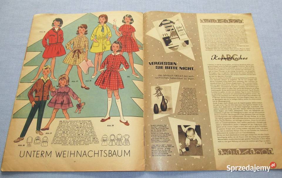 Berlins Modenblatt 121962 z wykrojami Vintage Antykwariat kujawsko-pomorskie Skępe sprzedam