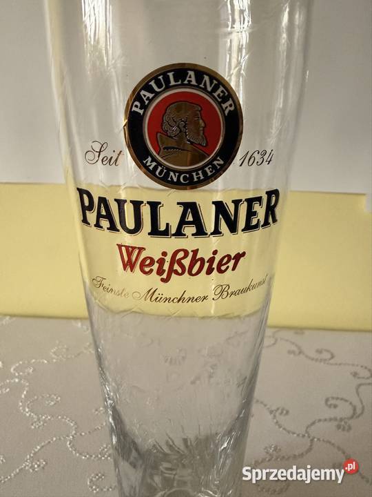 Szklanka Kufel Paulaner Weibier 05l Duża przezroczysty Czerwionka-Leszczyny