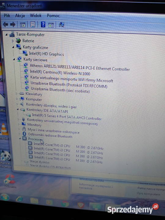 Laptop do nauki zdalneji3 4wątki4gb ram250gb Leszno