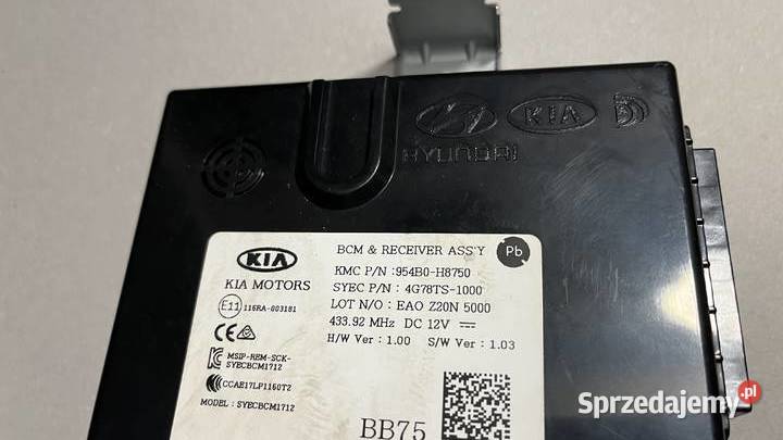 KIA RIO STONIC BCM Moduł komfortu 954B0H8750 mazowieckie