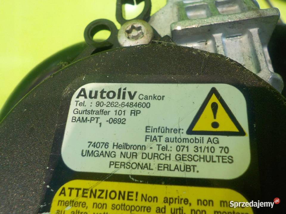 OPEL COMBO D 16r L1H1 pas bezpieczenstwa prawy Suków sprzedam