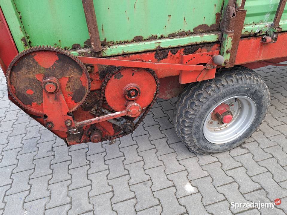 Rozrzutnik obornika jednosiowy 35 t fabryczny nieuszkodzony Proszowice