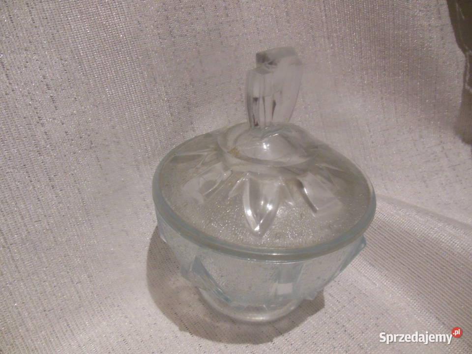 Cukiernica bomboniera szklana PRL świętokrzyskie Kielce