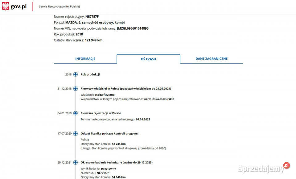 Mazda 6 20 Benzyna Moc 146 Salon Polska III 2012 kurtyny powietrzne 6
