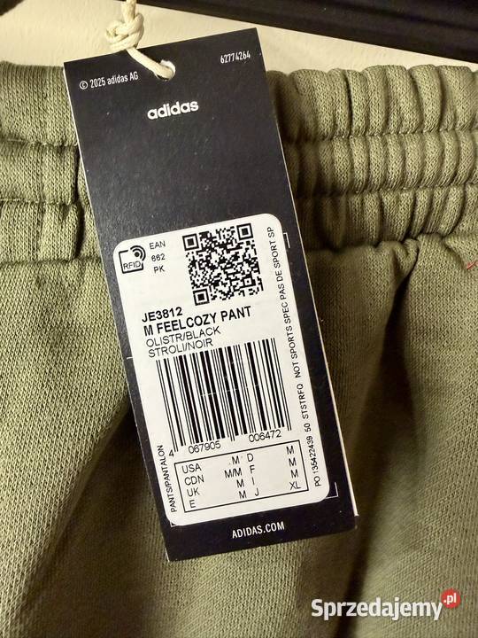 Spodnie dresowe Adidas Feel Cozy Pant JE3812 M zielony Kraków