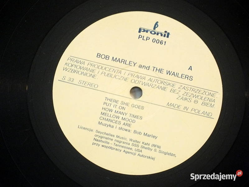 Płyta winylowa BOB MARLEY AND THE WAILERS Olsztyn