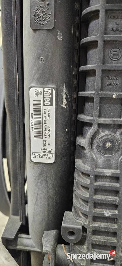 Komplet chłodnic z wentylatorami VW Passat B6 Chłodnice powietrza (intercoolery) śląskie Bielsko-Biała sprzedam