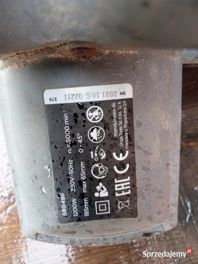 Piła tarczowa pilarka elektryczna Wyrzynarki Chrzanów