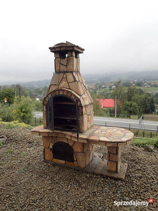 Grillowędzarnia z żółtego kamienia gnejsowego małopolskie Lubień