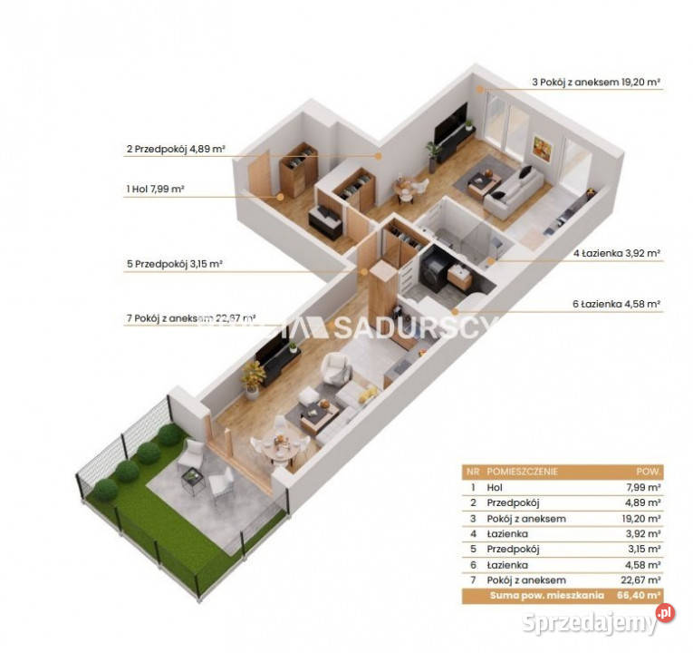 Mieszkanie 664 metry 3pokojowe Katowice Ceglana sprzedam