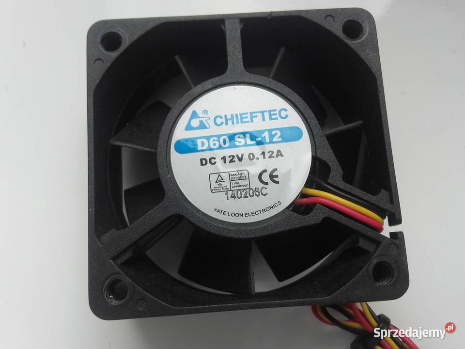 Wentylator PC FAN 60mm 12V 012A złącze 3Pin Komputery i Akcesoria Bydgoszcz