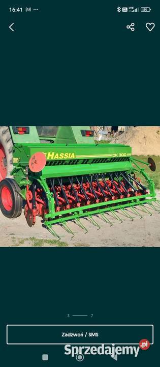 Siewnik talerzowy Hassia DK 300 2008 Narzędzia ogrodnicze Ostróda