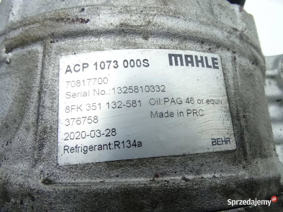 AUDI A4 A6 C4 A8 D2 SPREZARKA KLIMATYZACJI MAHLE Kompresory klimatyzacji Przemęt