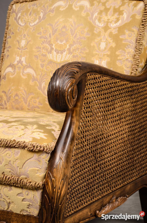Piękny komplet Chippendale SOFA i DWA FOTELE dolnośląskie Wałbrzych