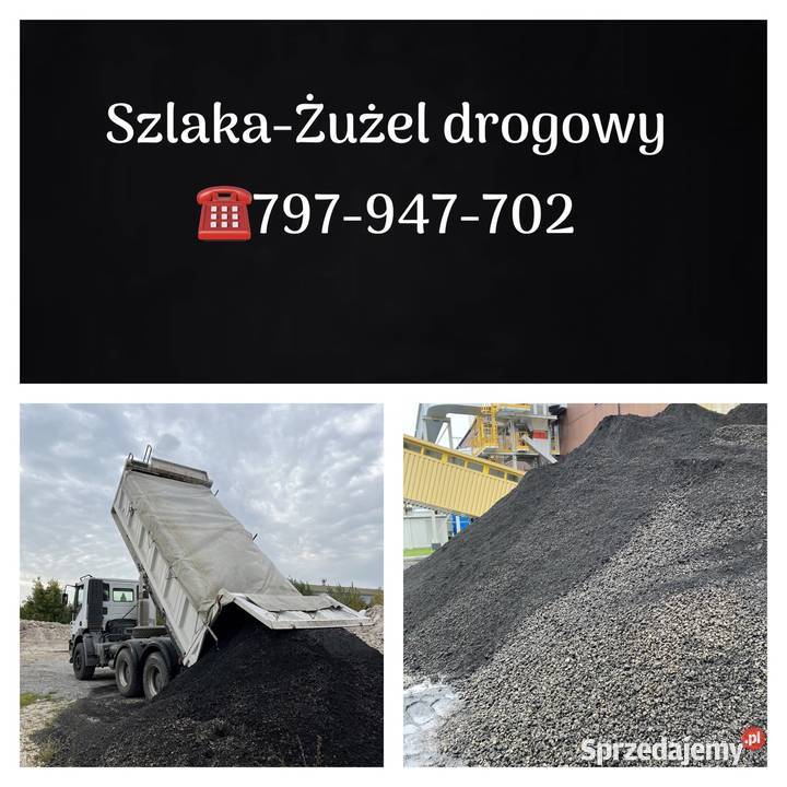 Szlaka Żużel na Utwardzenie Osuszenie Gruntu