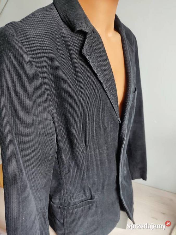 Marynarka sztruksowa Carry męska czarna Głuchołazy sprzedam