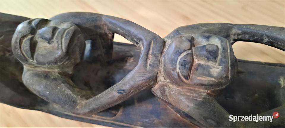 Ozdoba drewniana z Bali Wioślarze przezroczysty Warszawa sprzedam