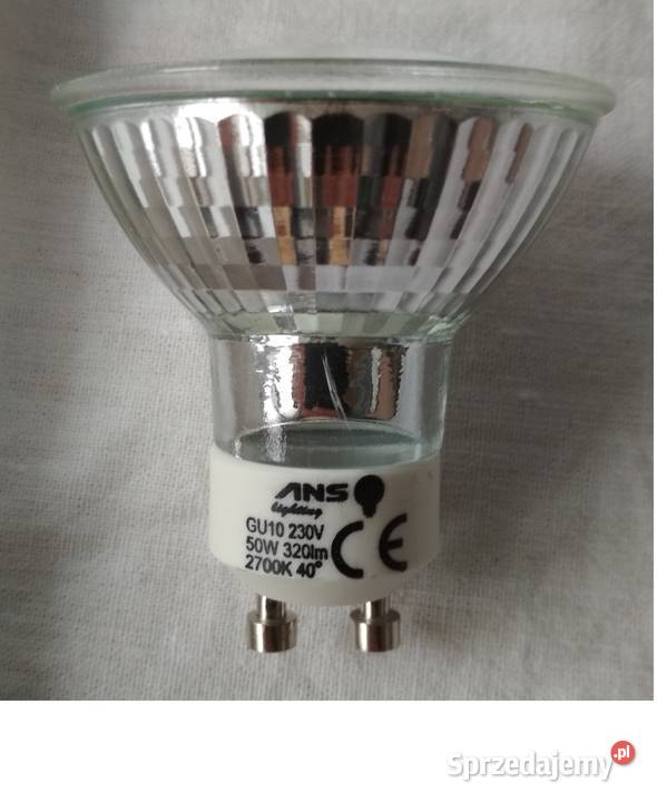 Żarówka halogenowa GU10 230V 50W 40 barwa 2700K Białystok sprzedam