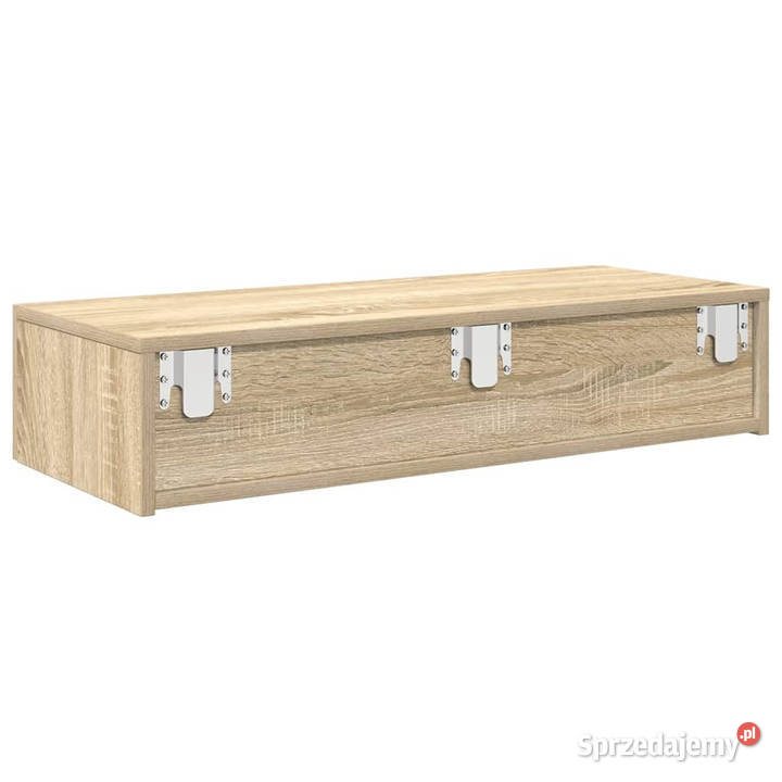Półka ścienna z szufladami dąb sonoma 80x33x17 Warszawa