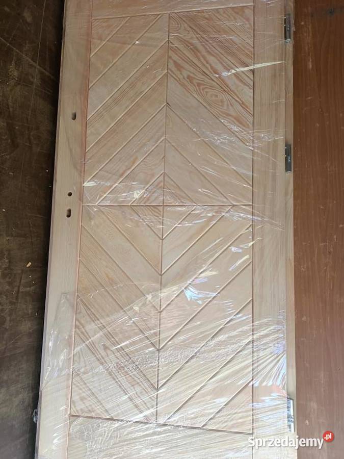 drzwi sosnowe drewniane goralskie Wieliczka