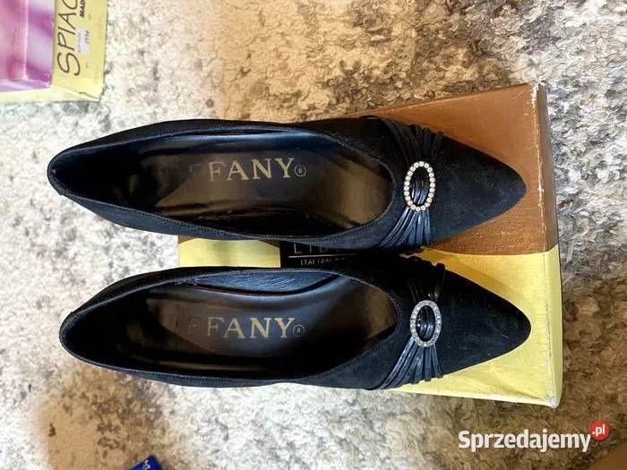 Czarne buty na obcasie TIFFANY Łódź