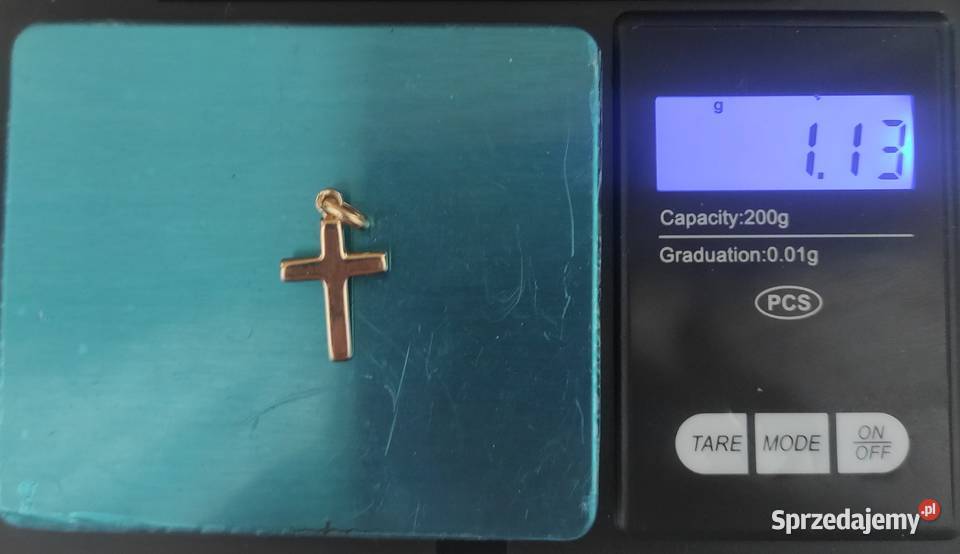 Złoty krzyżyk 14 K 585 Kraków