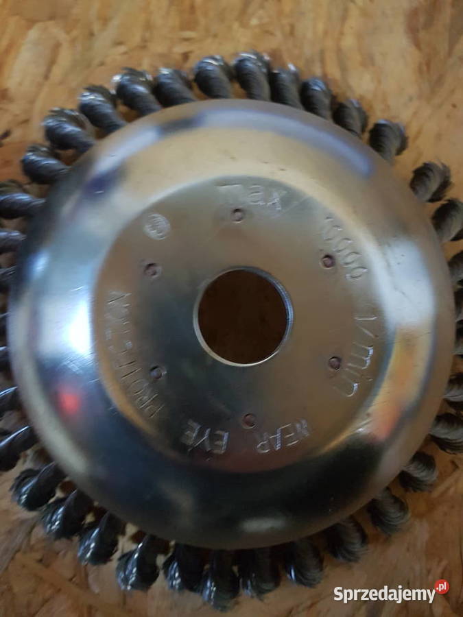 SZCZOTKA DRUCIANA DO KOSY 200 mm TARCZA twarda Głogowa