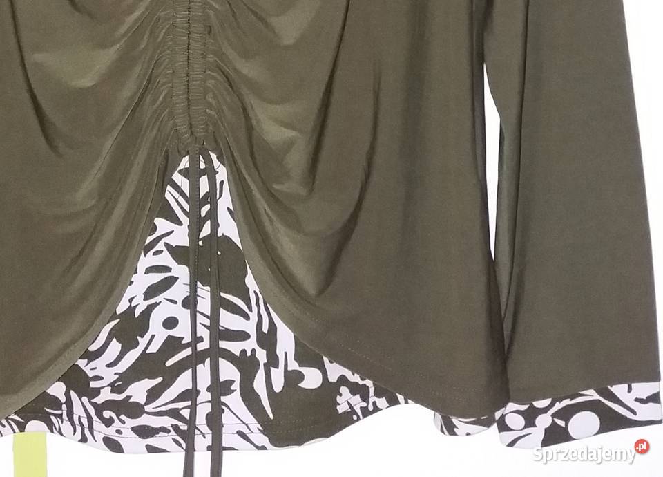 L46 Nienoszona bluzka z wstawką zgniła zieleń Gliwice