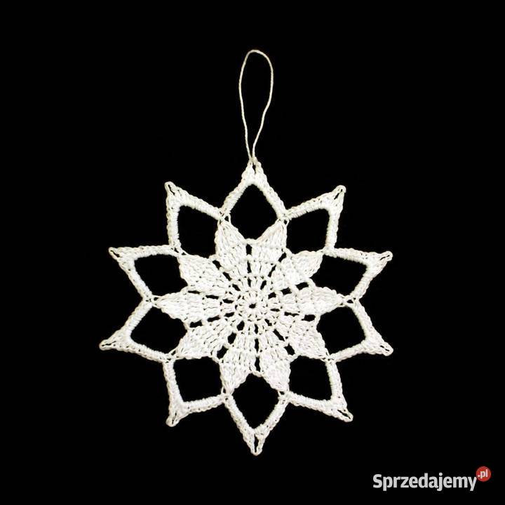 Zawieszka szydełkowa na choinkę gwiazdka11 Z237 Kluczbork