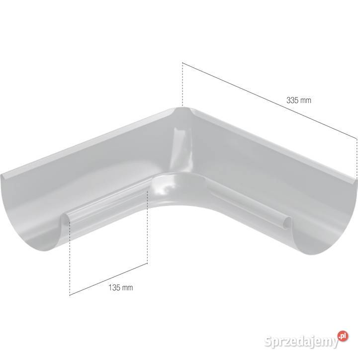 Bryza stal narożnik wewnętrzny rynny 125 mm Białystok