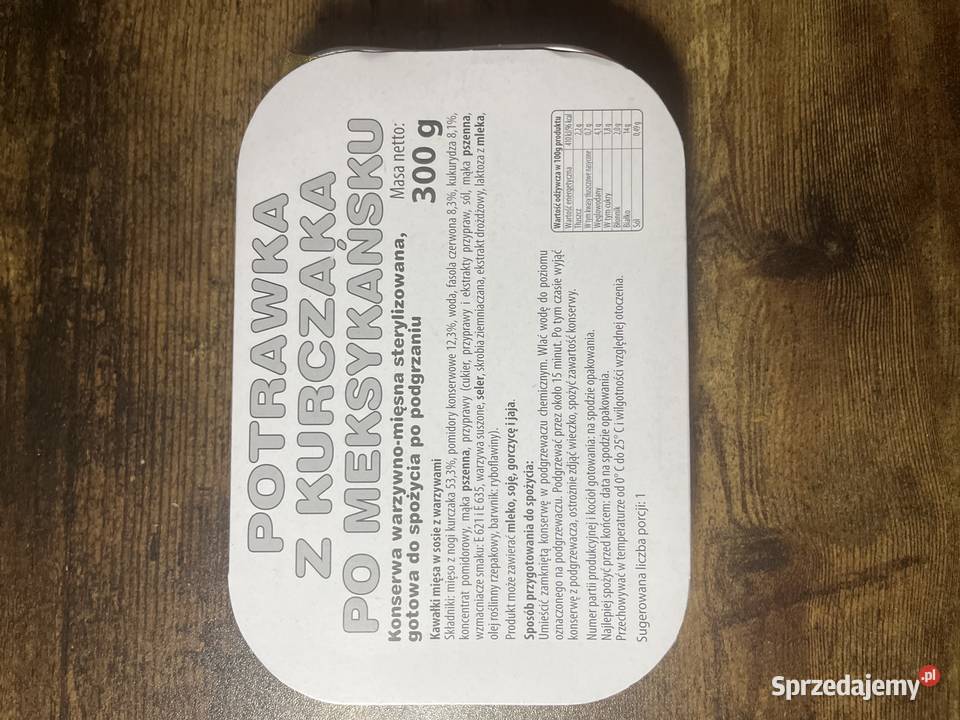 Konserwa potrawka z kurczaka wielkopolskie Poznań