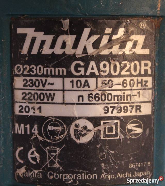 Szlifierka kątowa Makita GA9020R 230V Wrocław