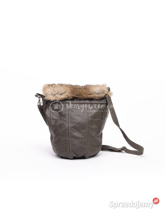 Skórzana torebka futrzana naturalne futerko z Szaflary