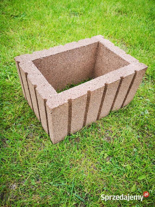 Gazony ogrodowe betonowe prostokątne 40x28x20h Drgicz