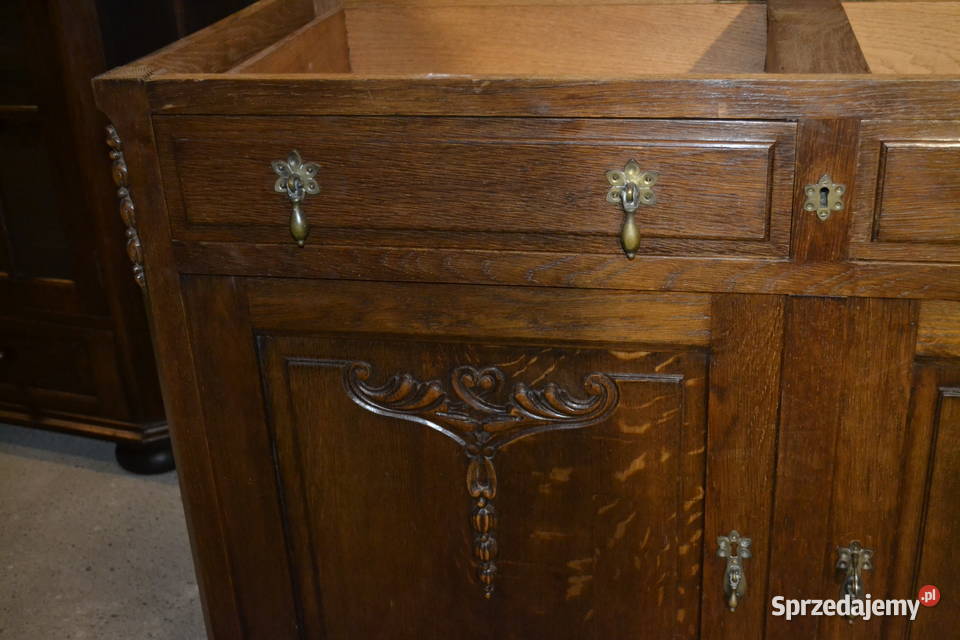 komoda secesyjna 1920 dąb Będzin