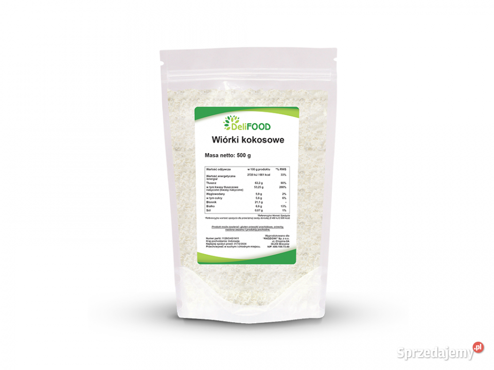 Wiórki kokosowe 500G Brzozów