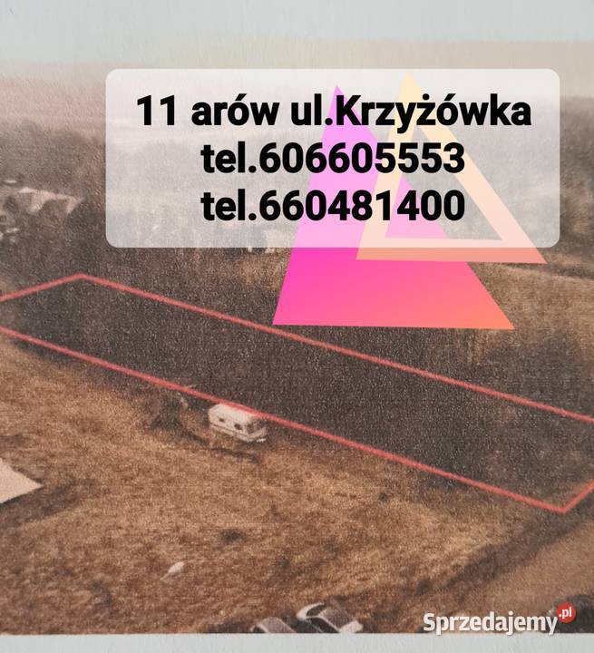 Działka budowlana Kraków Krzyżówka 11 arów